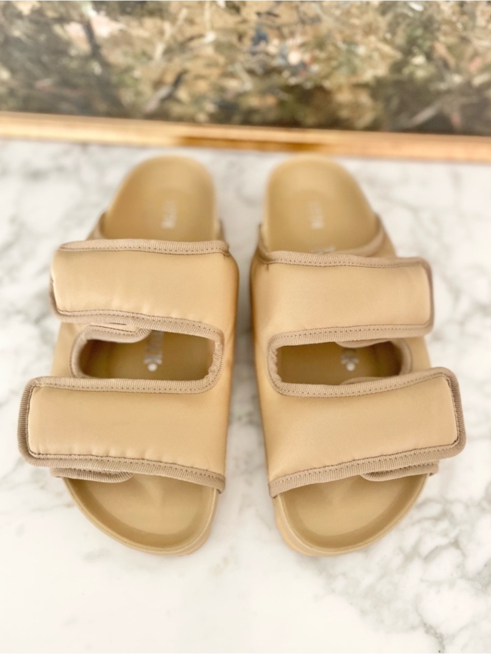 Birkenstock x 1774 Cosny Sandals 39 Taffy Beige Arizona $395 Premium - Picture 5 of 10